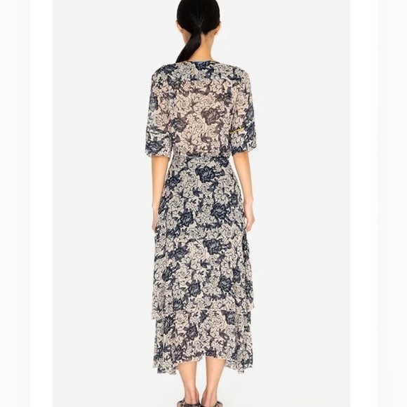 NEW Johnny Was Micha Mixed Floral Print Wrap Dress - Picture 4 of 5